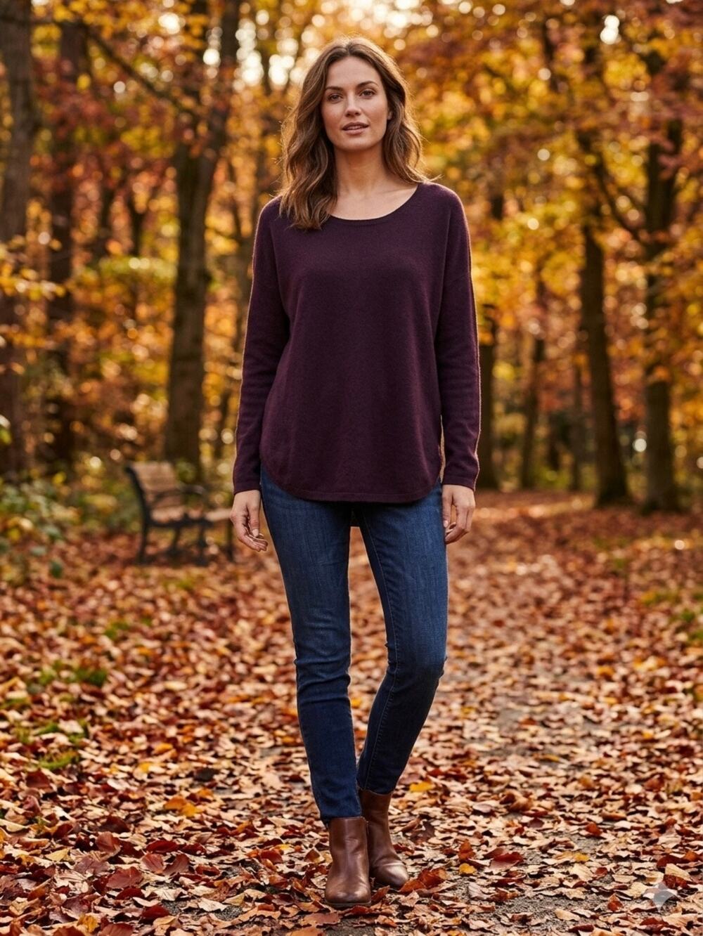 Vince Plum Burgundy 100% Cashmere Slouchy Knit Sweater quiet Luxury minimalist